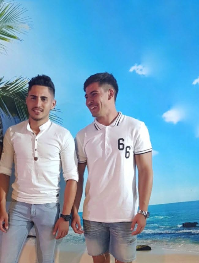 Ionuț Rizea alături de fratele său mai mare